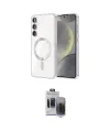 ieg™ Galaxy S24 Kılıf Nova Işık Özel Seri - Siyah Vanessa Magic Hayalet Cam