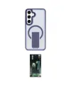 ieg™ Galaxy S24 Kılıf Pusula Doku Koleksiyonu - Şeffaf 360 Full Body Arka Koruyucu