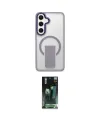 ieg™ Galaxy S24 Kılıf Pusula Doku Koleksiyonu - Siyah 360 Mat Full Body Arka Koruyucu
