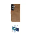 ieg™ Galaxy S24 Kılıf Siluet Işık Serisi - Siyah 3D Antistatik Cam Ekran Koruyucu