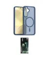 ieg™ Galaxy S24 Kılıf Siluet Minimal Prime - Şeffaf 360 Full Body Arka Koruyucu