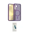 ieg™ Galaxy S24 Kılıf Siluet Minimal Prime - Şeffaf Pasifik Cam Ekran Koruyucu