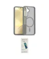 ieg™ Galaxy S24 Kılıf Siluet Minimal Prime - Şeffaf Pasifik Cam Ekran Koruyucu