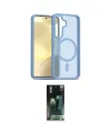 ieg™ Galaxy S24 Kılıf Siluet Minimal Prime - Siyah 360 Mat Full Body Arka Koruyucu