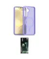 ieg™ Galaxy S24 Kılıf Siluet Minimal Prime - Siyah 360 Mat Full Body Arka Koruyucu