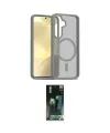 ieg™ Galaxy S24 Kılıf Siluet Minimal Prime - Siyah 360 Mat Full Body Arka Koruyucu