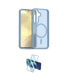 ieg™ Galaxy S24 Kılıf Siluet Minimal Prime - Siyah 3D Antistatik Cam Ekran Koruyucu