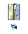 ieg™ Galaxy S24 Kılıf Siluet Minimal Prime - Siyah 3D Antistatik Cam Ekran Koruyucu