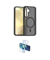 ieg™ Galaxy S24 Kılıf Siluet Minimal Prime - Siyah 3D Antistatik Seramik Nano Ekran Koruyucu