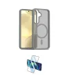 ieg™ Galaxy S24 Kılıf Siluet Minimal Prime - Siyah 3D Antistatik Seramik Nano Ekran Koruyucu