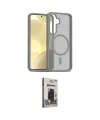 ieg™ Galaxy S24 Kılıf Siluet Minimal Prime - Siyah Bilvis Hayalet Cam Ekran Koruyucu