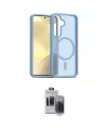 ieg™ Galaxy S24 Kılıf Siluet Minimal Prime - Siyah Vanessa Magic Hayalet Cam