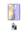 ieg™ Galaxy S24 Kılıf Siluet Minimal Prime - Siyah Vanessa Magic Hayalet Cam