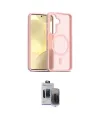 ieg™ Galaxy S24 Kılıf Siluet Minimal Prime - Siyah Vanessa Magic Hayalet Cam