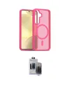 ieg™ Galaxy S24 Kılıf Siluet Minimal Prime - Siyah Vanessa Magic Hayalet Cam