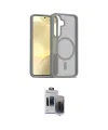 ieg™ Galaxy S24 Kılıf Siluet Minimal Prime - Siyah Vanessa Magic Hayalet Cam