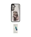 ieg™ Galaxy S24 Kılıf Siluet Modern Özel Seri - Şeffaf Pasifik Cam Ekran Koruyucu