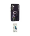 ieg™ Galaxy S24 Kılıf Siluet Modern Özel Seri - Şeffaf Pasifik Cam Ekran Koruyucu