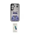 ieg™ Galaxy S24 Kılıf Siluet Modern Özel Seri - Şeffaf Pasifik Cam Ekran Koruyucu