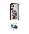 ieg™ Galaxy S24 Kılıf Siluet Modern Özel Seri - Siyah 3D Antistatik Cam Ekran Koruyucu