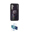 ieg™ Galaxy S24 Kılıf Siluet Modern Özel Seri - Siyah 3D Antistatik Cam Ekran Koruyucu