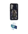 ieg™ Galaxy S24 Kılıf Siluet Modern Özel Seri - Siyah 3D Antistatik Cam Ekran Koruyucu