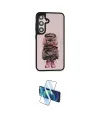 ieg™ Galaxy S24 Kılıf Siluet Modern Özel Seri - Siyah 3D Antistatik Cam Ekran Koruyucu