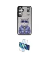 ieg™ Galaxy S24 Kılıf Siluet Modern Özel Seri - Siyah 3D Antistatik Cam Ekran Koruyucu