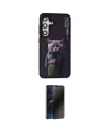 ieg™ Galaxy S24 Kılıf Siluet Modern Özel Seri - Siyah 3D Antistatik Hayalet Cam Ekran Koruyucu