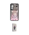 ieg™ Galaxy S24 Kılıf Siluet Modern Özel Seri - Siyah Bilvis 3D Cam Ekran Koruyucu