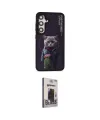 ieg™ Galaxy S24 Kılıf Siluet Modern Özel Seri - Siyah Bilvis Hayalet Cam Ekran Koruyucu
