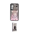 ieg™ Galaxy S24 Kılıf Siluet Modern Özel Seri - Siyah Bilvis Hayalet Cam Ekran Koruyucu