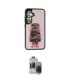 ieg™ Galaxy S24 Kılıf Siluet Modern Özel Seri - Siyah Vanessa Magic Hayalet Cam