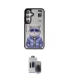 ieg™ Galaxy S24 Kılıf Siluet Modern Özel Seri - Siyah Vanessa Magic Hayalet Cam