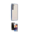 ieg™ Galaxy S24 Kılıf Vadi Minimal - Siyah 3D Antistatik Mat Seramik Nano Ekran Koruyucu