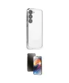 ieg™ Galaxy S24 Kılıf Vadi Minimal - Siyah 3D Antistatik Mat Seramik Nano Ekran Koruyucu
