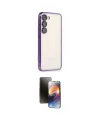 ieg™ Galaxy S24 Kılıf Vadi Minimal - Siyah 3D Antistatik Mat Seramik Nano Ekran Koruyucu