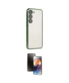 ieg™ Galaxy S24 Kılıf Vadi Minimal - Siyah 3D Antistatik Mat Seramik Nano Ekran Koruyucu
