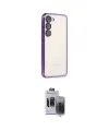 ieg™ Galaxy S24 Kılıf Vadi Minimal - Siyah Vanessa Magic Hayalet Cam