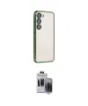 ieg™ Galaxy S24 Kılıf Vadi Minimal - Siyah Vanessa Magic Hayalet Cam