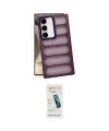 ieg™ Galaxy S24 Kılıf Yadigar Doku Özel Seri - Şeffaf Pasifik Cam Ekran Koruyucu