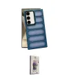 ieg™ Galaxy S24 Kılıf Yadigar Doku Özel Seri - Siyah Bilvis 3D Cam Ekran Koruyucu