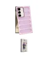 ieg™ Galaxy S24 Kılıf Yadigar Doku Özel Seri - Siyah Bilvis 3D Cam Ekran Koruyucu