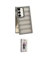 ieg™ Galaxy S24 Kılıf Yadigar Doku Özel Seri - Siyah Bilvis 3D Cam Ekran Koruyucu