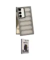 ieg™ Galaxy S24 Kılıf Yadigar Doku Özel Seri - Siyah Bilvis Hayalet Cam Ekran Koruyucu