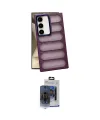 ieg™ Galaxy S24 Kılıf Yadigar Doku Özel Seri - Siyah Vanessa Magic Cam