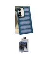 ieg™ Galaxy S24 Kılıf Yadigar Doku Özel Seri - Siyah Vanessa Magic Cam