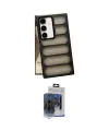 ieg™ Galaxy S24 Kılıf Yadigar Doku Özel Seri - Siyah Vanessa Magic Cam