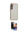 ieg™ Galaxy S24 Kılıf Yankı Serisi - Siyah 3D Antistatik Mat Seramik Nano Ekran Koruyucu