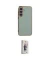ieg™ Galaxy S24 Kılıf Yankı Serisi - Siyah Bilvis 3D Cam Ekran Koruyucu